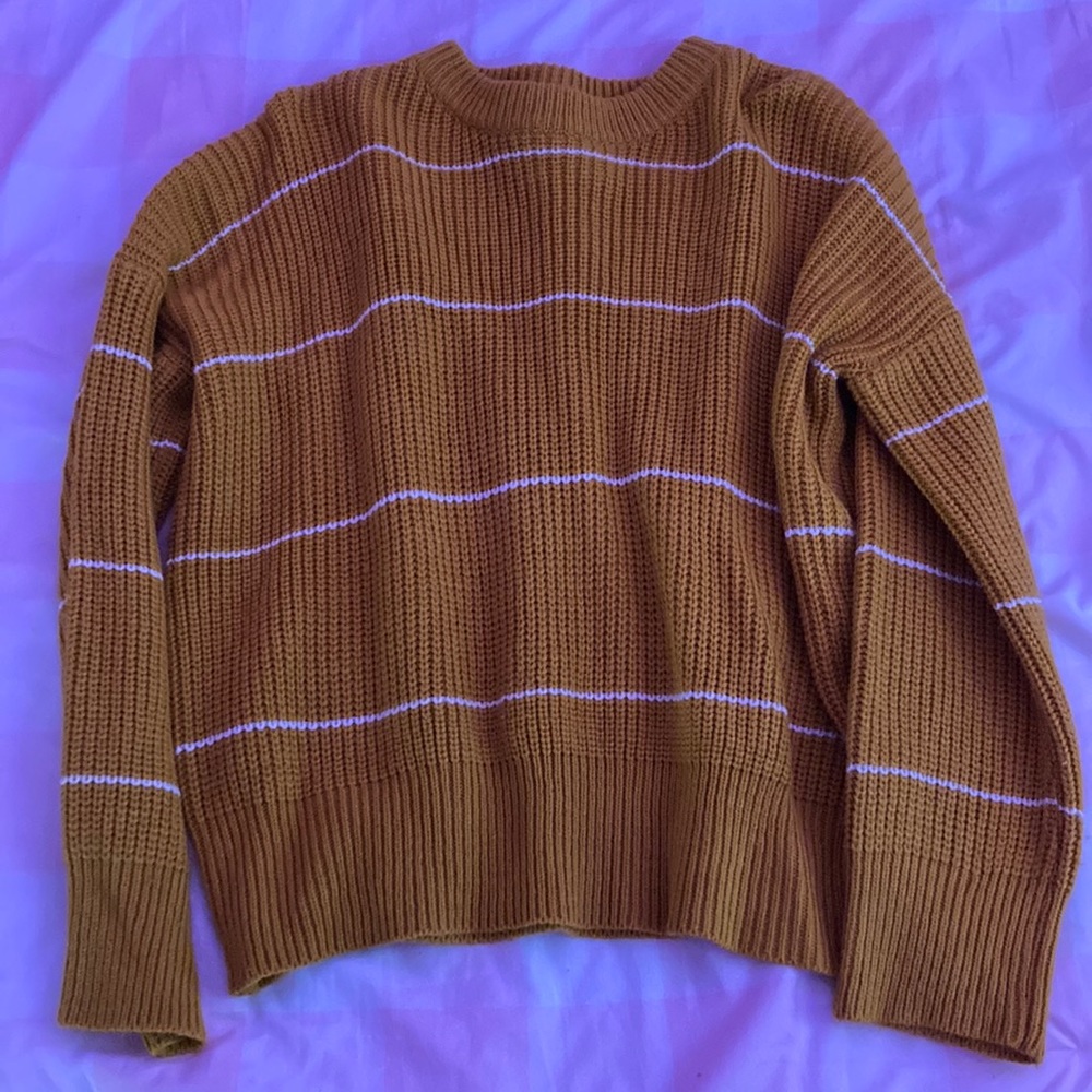 yesstyle yellow sweater with stripes